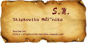 Stipkovits Mónika névjegykártya