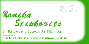 monika stipkovits business card